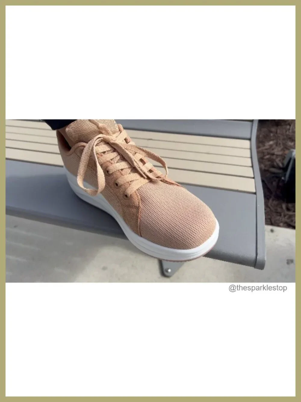Women Walking Sneakers Platform Shoes Comfy Rocker Bottom Lightweight Lace-Up